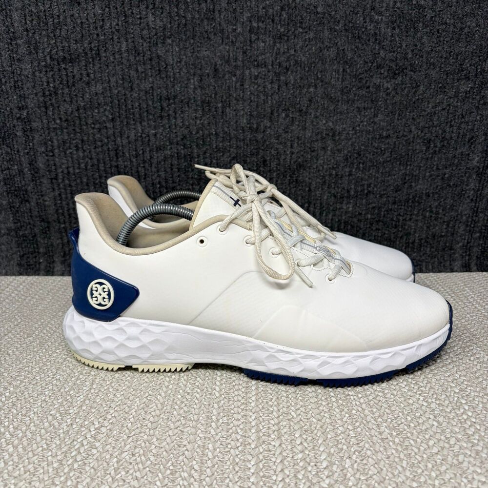 G/FORE MG4+ Snow Blueprint White Blue Spikeless Golf Shoes Men’s Size 11